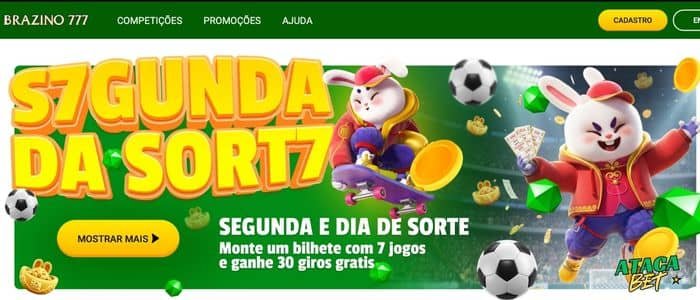 Bônus sem depósito do Brazino777