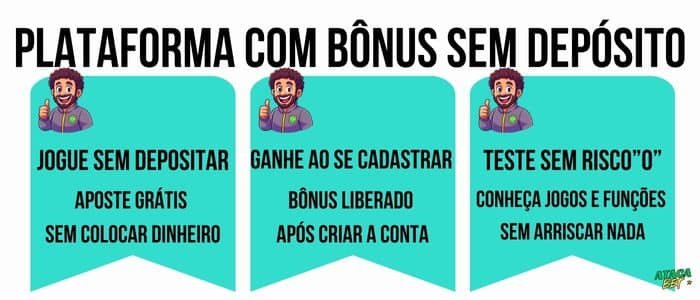 bônus sem depósito