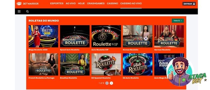 portfólio de cassino da BetWarrior