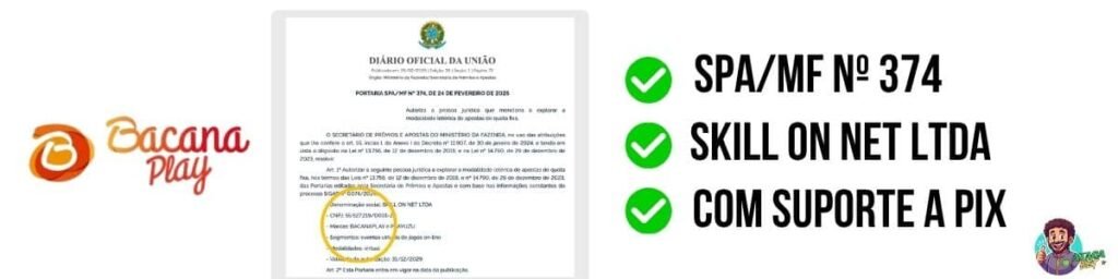 Prova da confiabilidade do Bacana Play