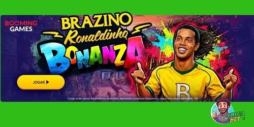 Ronaldinho em banner oficial do BRAZINO777